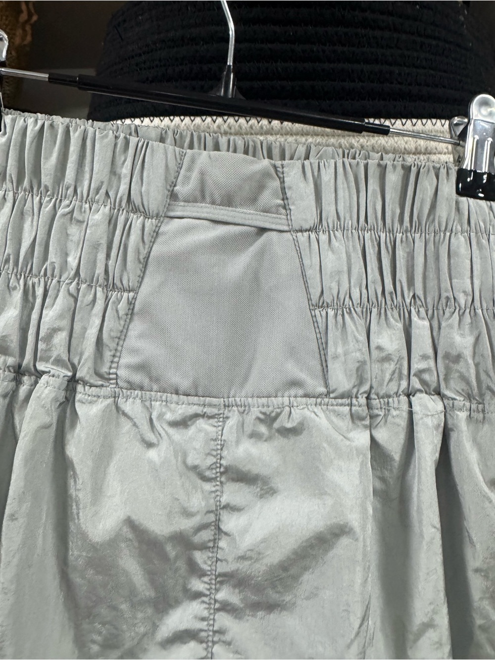 Free People Movement Silver Reflective Bubble Skort/Shorts – Size S - Picture 6 of 6